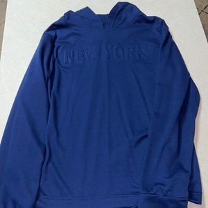Thin, navy blue hoodie